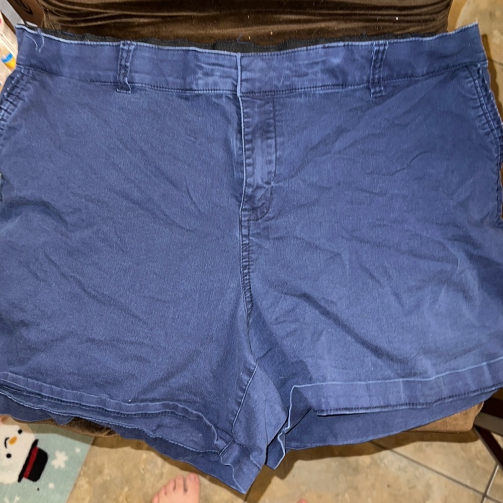 navy jean shorts lane Bryant